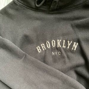 BRANDY MELVILLE BLACK HOODIE “BROOKLYN NYC”